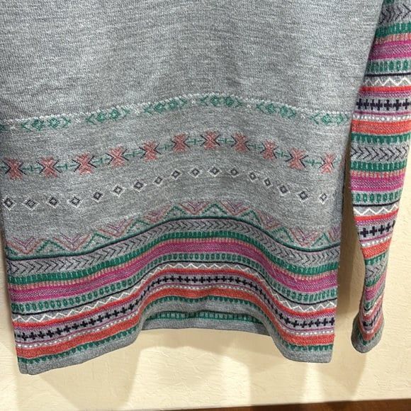 Neve Designs Julia 100% Merino Wool Nordic Fair Isle Knit Sweater ~ M - Picture 7 of 12